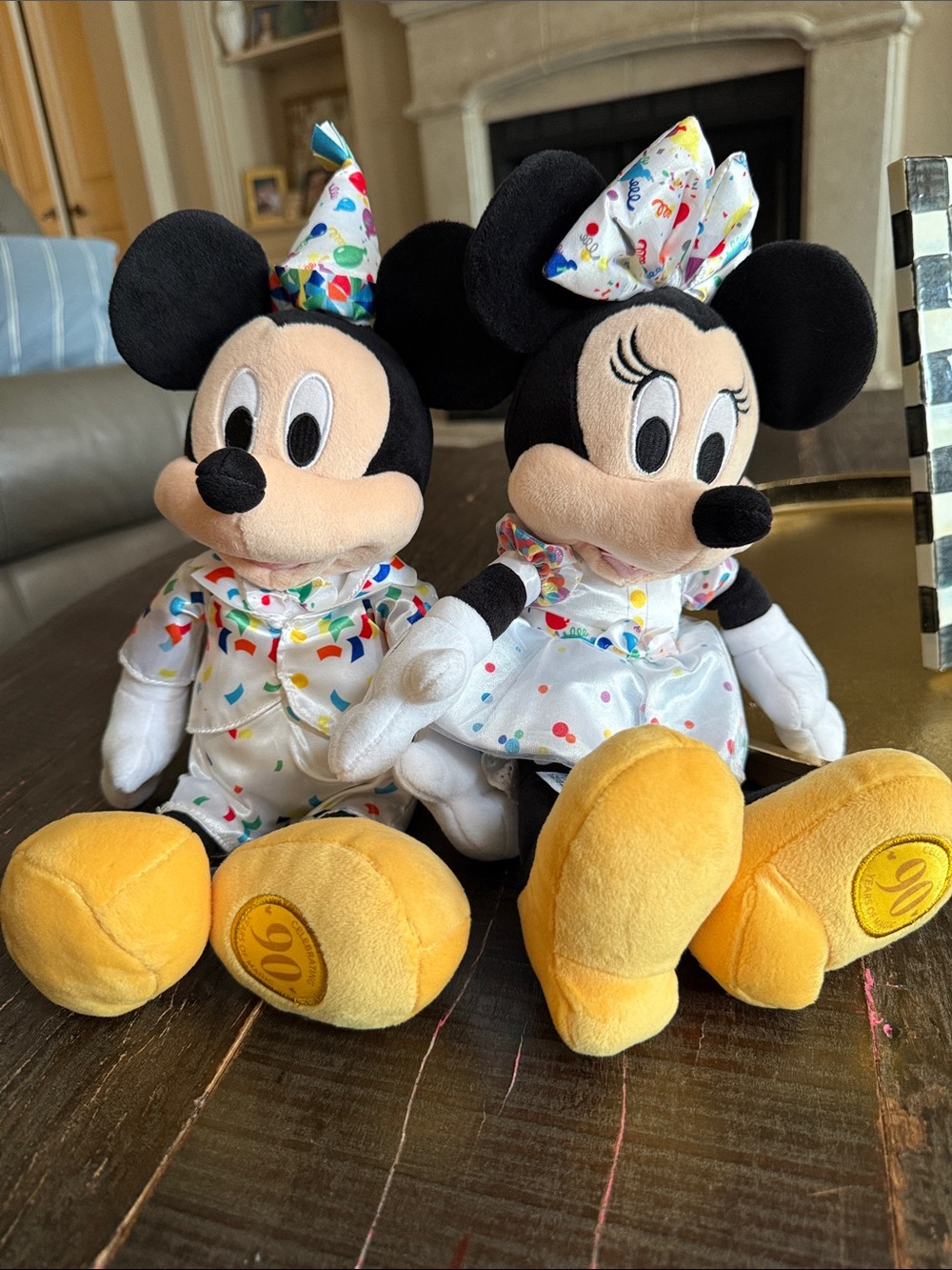 Disney Mickey and Minnie Plush Pair! D23 set, 90 years of magic!